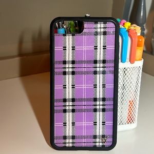 Purple Plaid iPhone 8 Plus Case